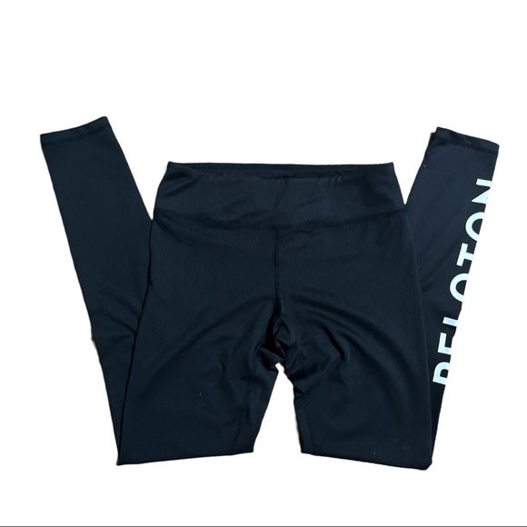 Peloton Black Core Logo Leggings Size Small - Picture 2 of 7